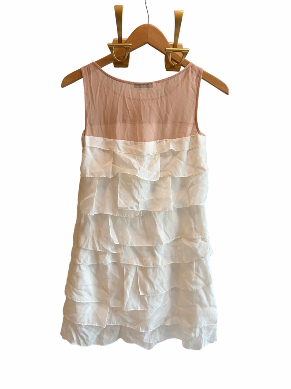 Tsumori Chisato Vintage Silk Ruffle Mini Dress - Picture 4 of 8